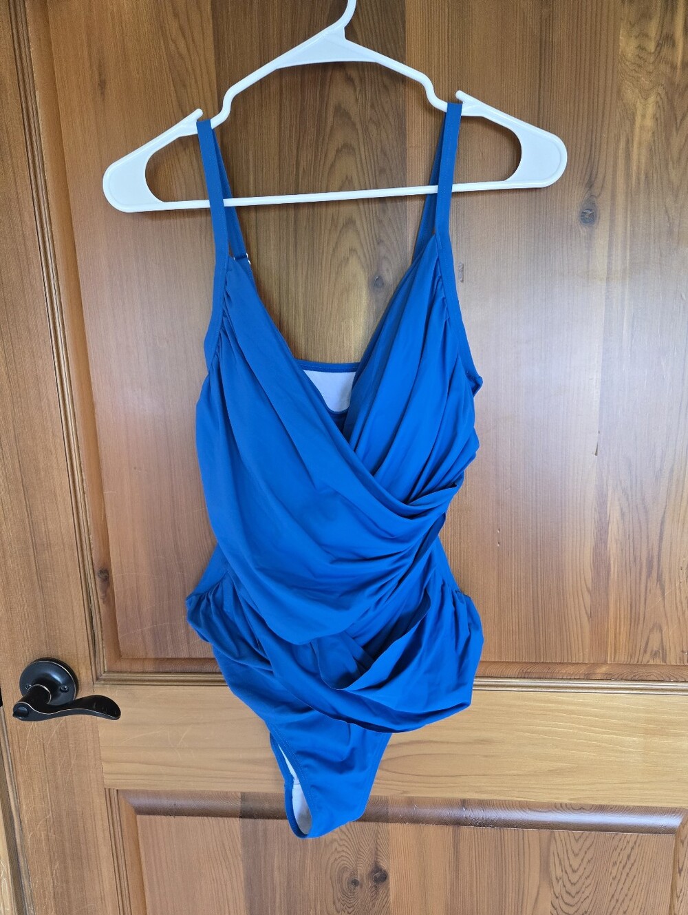 Blue One-Piece Swimsuit, Sz. L